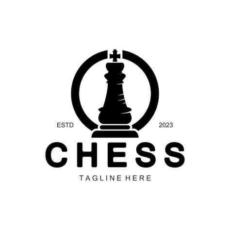 Logo Du Jeu De Strat Gie D Checs Avec Le Ministre Du Pion Du Roi Des