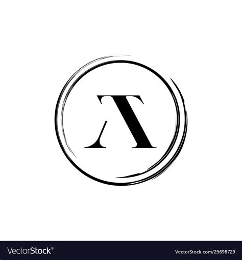 Monogram letter at logo design Royalty Free Vector Image