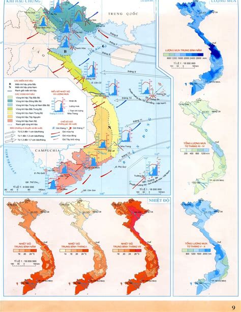 Lý Thuyết Atlat Địa Lí Việt Nam Trang 9 Khí Hậu địa 12