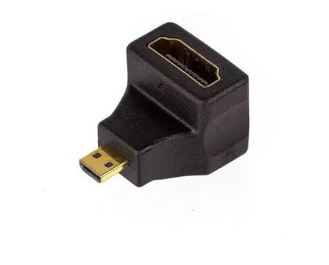 Adaptador Micro Hdmi Macho Para Hdmi Fêmea 90 Graus MercadoLivre