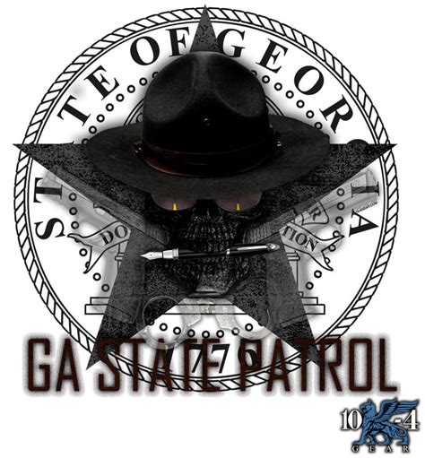 Georgia State Patrol Police Decal - For The Thin Blue Line