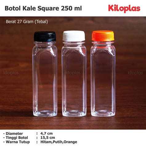 Jual Botol Plastik 250 Ml Botol Kale 250 Ml Kotak Botol Kale 250 Ml