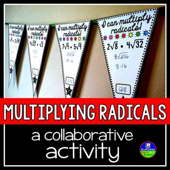 Multiplying Square Roots Pennant Activity By Scaffolded Math And Science