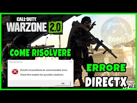 Come Risolvere L Errore Irreversibile DirectX Su WARZONE 2 0 Tutorial