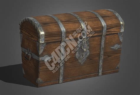 C4d破旧宝箱模型 Old Chest 菜鸟c4d