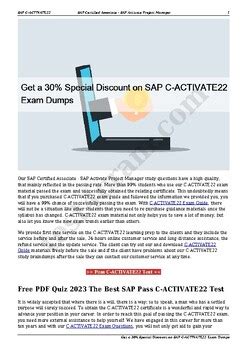 Get A Special Discount On Sap C Activate Exam Dumps By Vak Pop