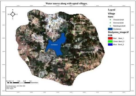 water source   selected villages  scientific diagram
