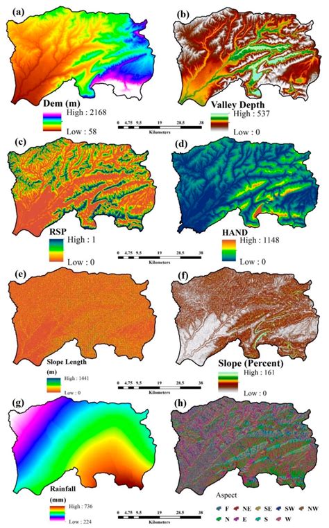 gully erosion conditioning factors  elevation  valley depth