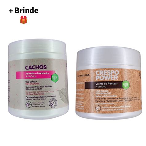 Kit Apse Ativador E Modelador Anti Frizz Cachos Creme De Pentear