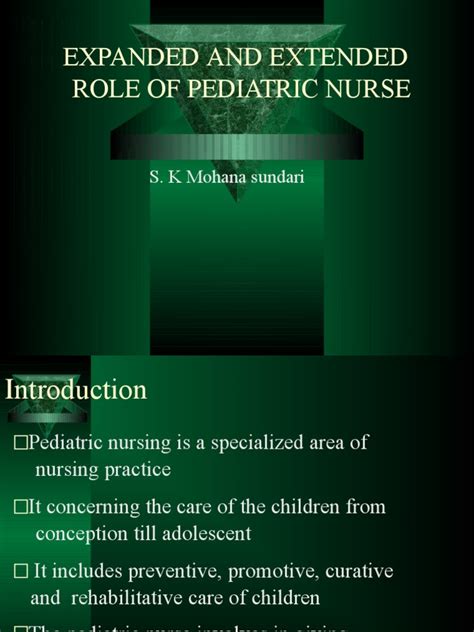 Expanded And Extended Role Of Pediatric Nurse S K Mohana Sundari Pdf Nurse Practitioner