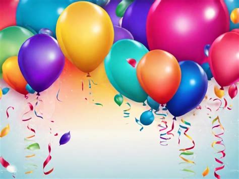 Premium Photo Birthday Balloons Vector Background Design Happy