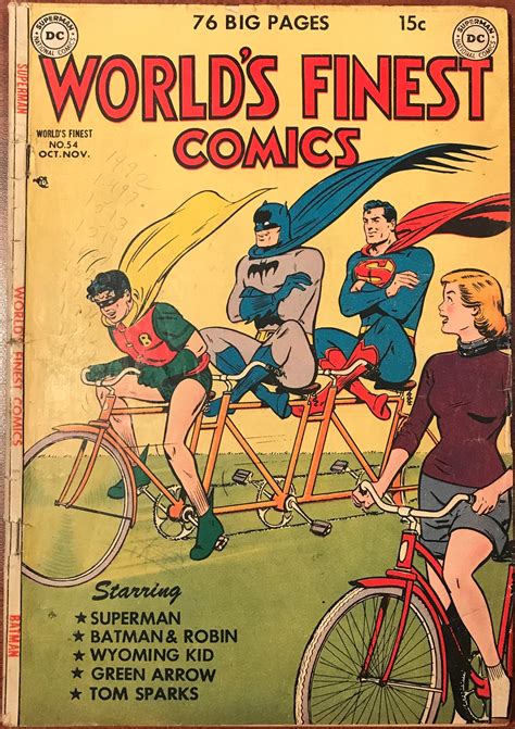 GAC Featured Golden Age Cover Worlds Finest Comics 54 1951 The