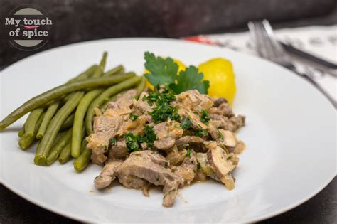 Boeuf Stroganoff Filetspitzen In Cremiger Senfso E My Touch Of Spice