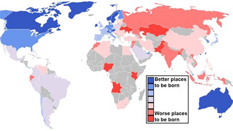 El Mapa Del Día Los Mejores Y Los Peores Países Para Nacer Infobae