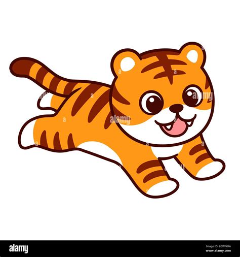 Cute Cartoon Tiger Drawing