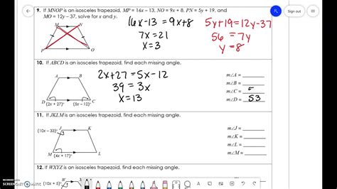 Unit 7 Trapezoids Youtube