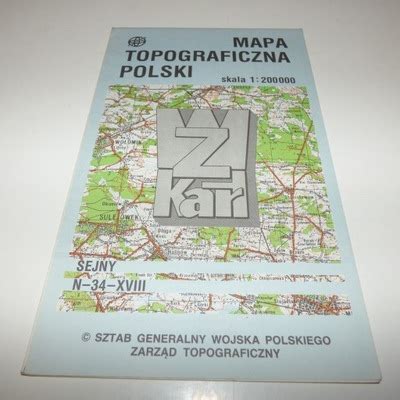 Mapa Topograficzna Polski Du Y Zestaw Oficjalne