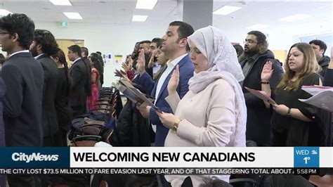 New Canadians Sworn In At Scarborough Ceremony Youtube