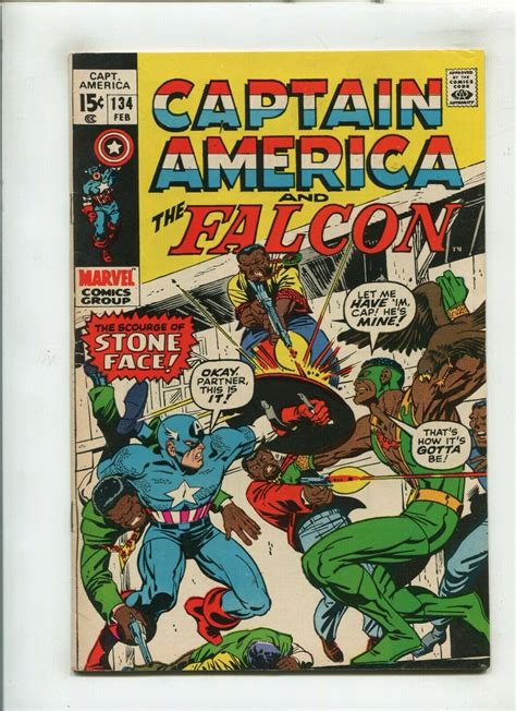 Captain America 135 80 Scourge Of Stone Face 1971 Comic Books Bronze Age Marvel