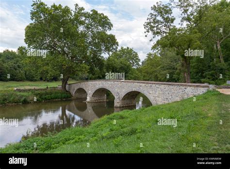 Burnside Bridge Viewed From The West Bank Of Antietam Creek