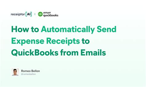 How to Automatically Send Expense Receipts to QuickBooks from Emails