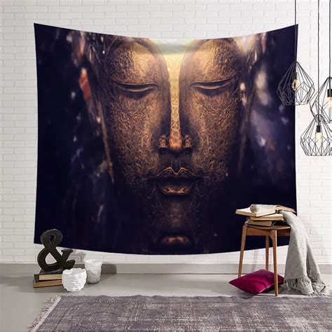 Buddha Tapestry Wall Hanging Large Mandala Elephant Tapestry Fabric