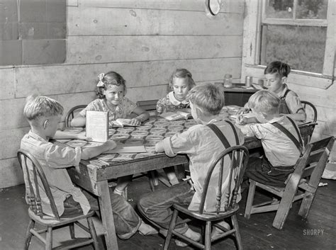 Shorpy Historic Picture Archive Well Read Schoolhouse 1940 High