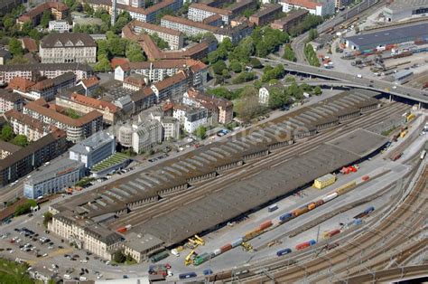 Zürich aus der Vogelperspektive Blick auf den Güterbahnhof in Zürich