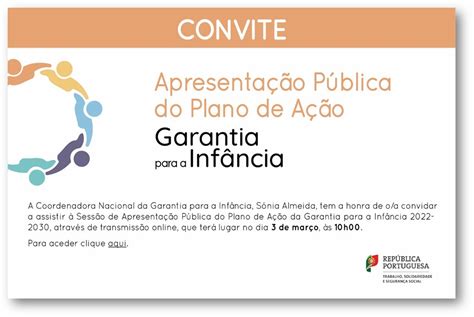 Sessão de apresentação pública do Plano de Ação Garantia para a