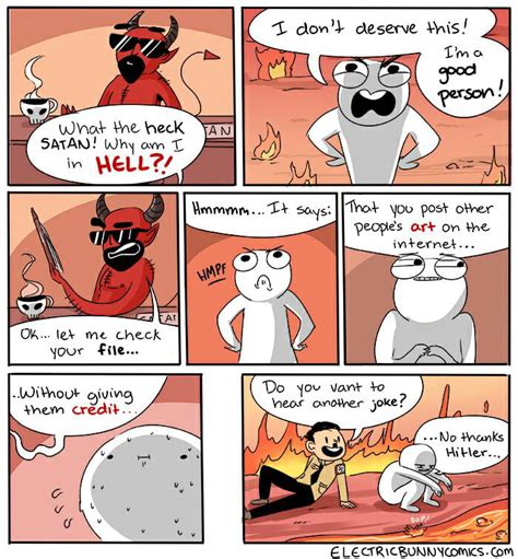 Welcome To Hell By Electricbunnycomics Gag