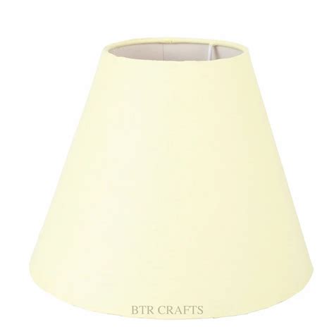 Btr Crafts 10 Inches Conical Pale Yellow Lamp Shade Table And Floor