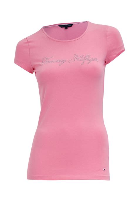 Pinkfarbenes T Shirt Tommy Hilfiger Günstig Online Kaufen Outletcity