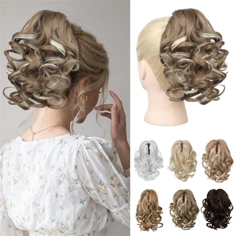 Amazon Reecho Short Ponytail Extension Classic Loose Curly