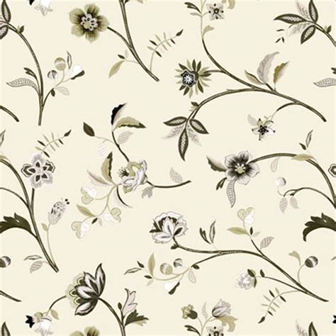 ACACIA 32 55IN FLOURISH Floral Print Upholstery And Drapery Fabric