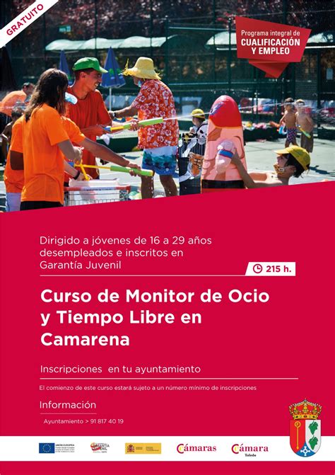 Curso Gratuito Monitor Ocio Y Tiempo Libre Ayuntamiento De Camarena