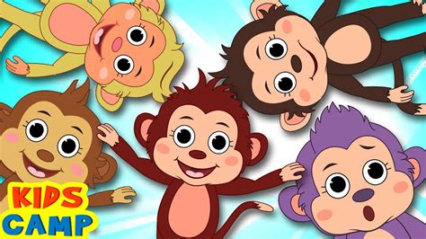 Five Little Monkeys Jumping On The Bed Nursery Rhymes And Kids Songs By