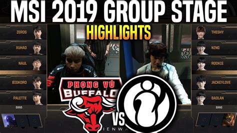 PVB Vs IG Highlights MSI 2019 Group Stage Phong Vu Buffalo Vs