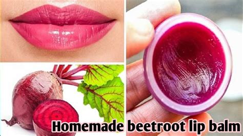 Homemade Beetroot Lip Balm How Make Lip Balm At Home Youtube