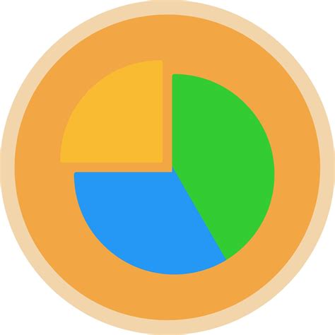 Pie Chart Flat Multi Circle Icon 43011389 Vector Art At Vecteezy