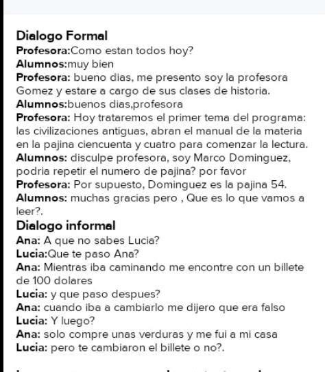 Actividad En Casa Seleccionamos Y Escuchamos Una Conversación Formal Y Una Informal Aplicamos