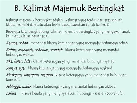 Contoh Kalimat Majemuk Setara Dan Bertingkat Beserta Polanya Contoh Resource