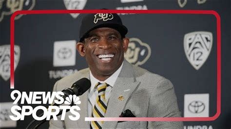 Cu Football Coach Prime Holding Signing Day News Conference Win Big