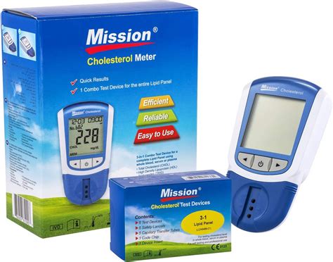 Mission 3 In 1 Cholesterol Meter Starter Pack Incl 5 Teststrips