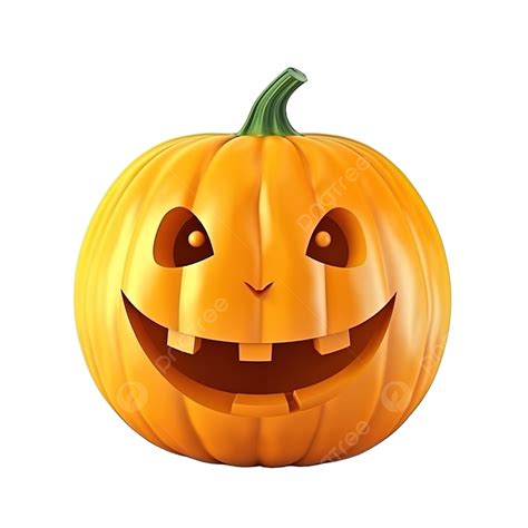 Hình ảnh Bí Ngô Màu Cam 3d Thực Tế Với Khuôn Mặt Phức Tạp Png Phim Hoạt Hình Bí Ngô Halloween