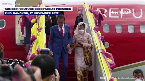 Momen Jokowi Dan Iriana TIba Di Bangkok Untuk Hadiri KTT APEC Video