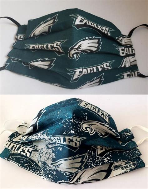 Nfl Philadelphia Eagles Face Mask 100 Cotton Etsy