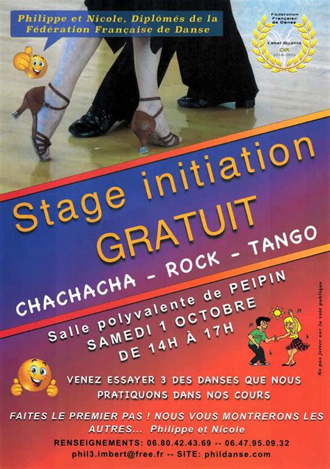 Les Amis De La Danse Stage Dinitiation Samedi Er Octobre