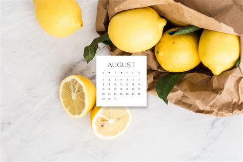 August Calendar 2021 Wallpaper Download | Sonrisa Studio