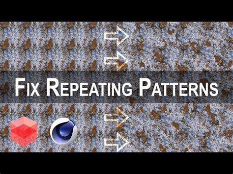 How To Fix Repeating Patterns Of Textures Using Redshift Cinema D