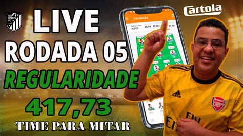 CARTOLA FC 2022 LIVE DE DICAS RODADA 05 417 73 PTS NO GERAL BORA